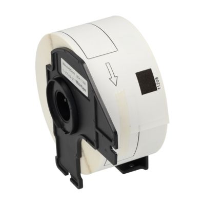 Etikettenrolle kompatibel mit Brother DK-11208 - (38 mm x 90 mm) - Schwarz auf weiß
