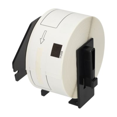 Etikettenrolle kompatibel mit Brother DK-11208 - (38 mm x 90 mm) - Schwarz auf weiß