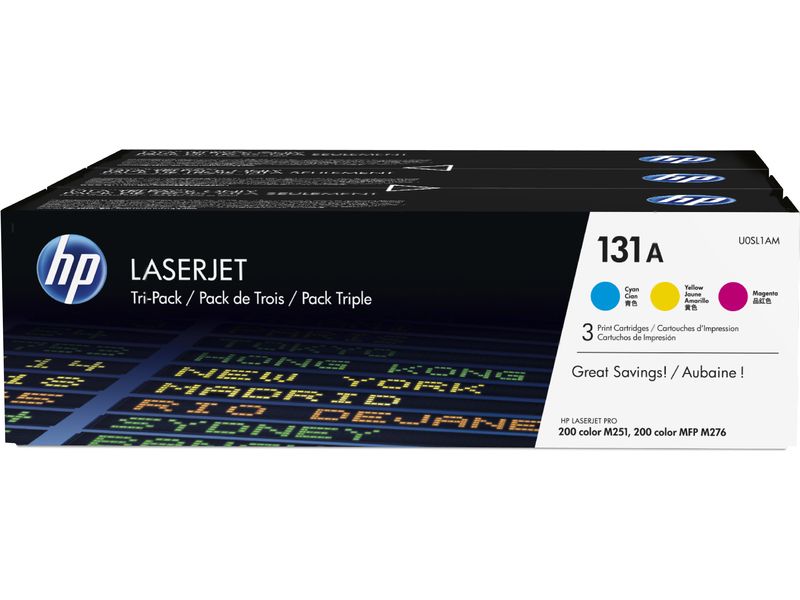 HP 131A (U0SL1AM) - 3-farbig - Toner - Multipack