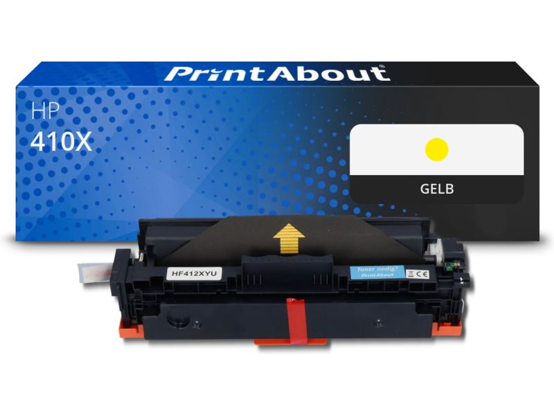 PrintAbout Toner 410X (CF412X) Gelb Hohe Kapazität für HP