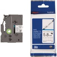 Brother HSE-211 - (5,8 mm) - Schwarz auf weiß - Tape