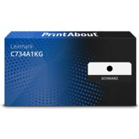Toner kompatibel mit Lexmark C734A1KG - Schwarz