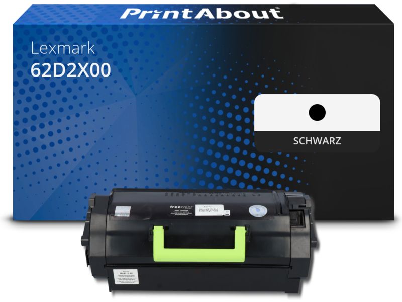 PrintAbout Toner 62D2X00 (622X) Schwarz Extra hohe Kapazität für Lexmark
