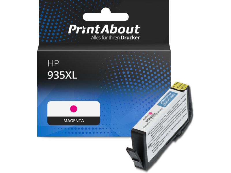 PrintAbout Druckerpatrone 935XL (C2P25AE) Magenta Hohe Kapazität für HP