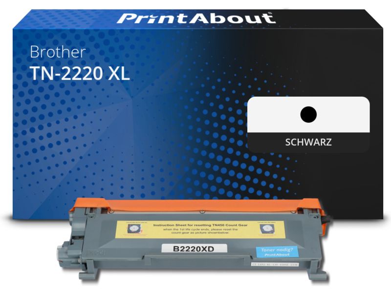 PrintAbout Toner TN-2220 XL Schwarz Extra hohe Kapazität für Brother
