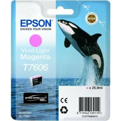 Epson T7606 (C13T76064010) Druckerpatrone Vivid Magenta Hell