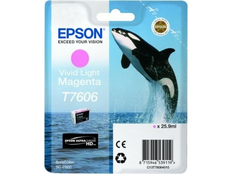 Epson T7606 (C13T76064010) Druckerpatrone Vivid Magenta Hell
