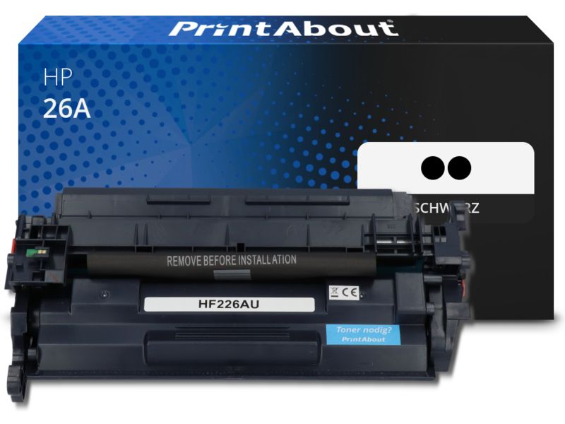 PrintAbout Toner 26A (CF226AD) Schwarz Multipack für HP