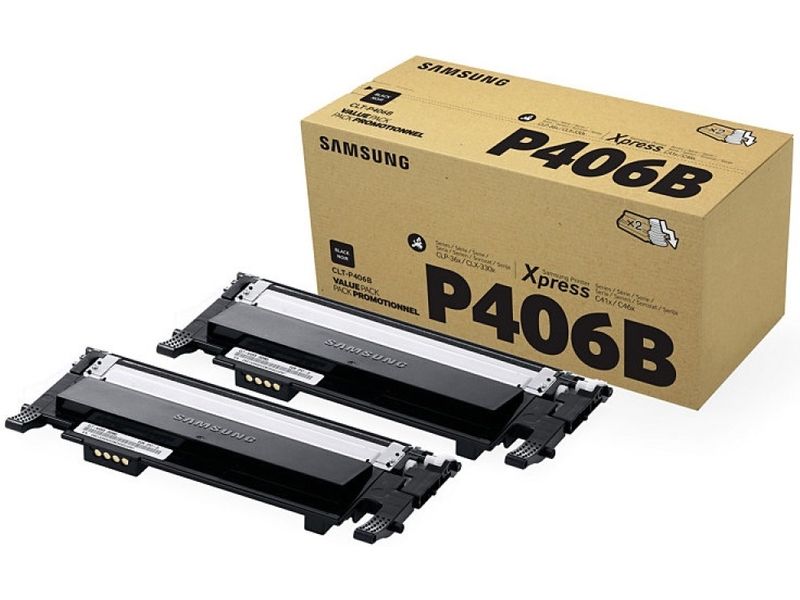 Samsung CLT-P406B/ELS (SU374A) Toner - 2x Schwarz - Multipack