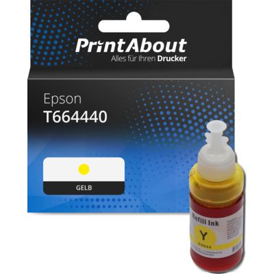 Druckerpatrone kompatibel mit Epson T664440 - Gelb