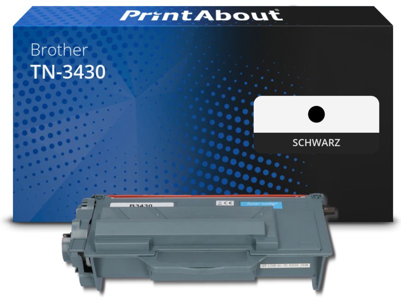PrintAbout Toner TN-3430 Schwarz für Brother