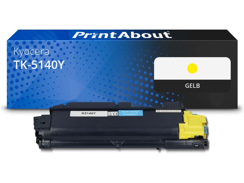 PrintAbout Toner TK-5140Y Gelb für Kyocera