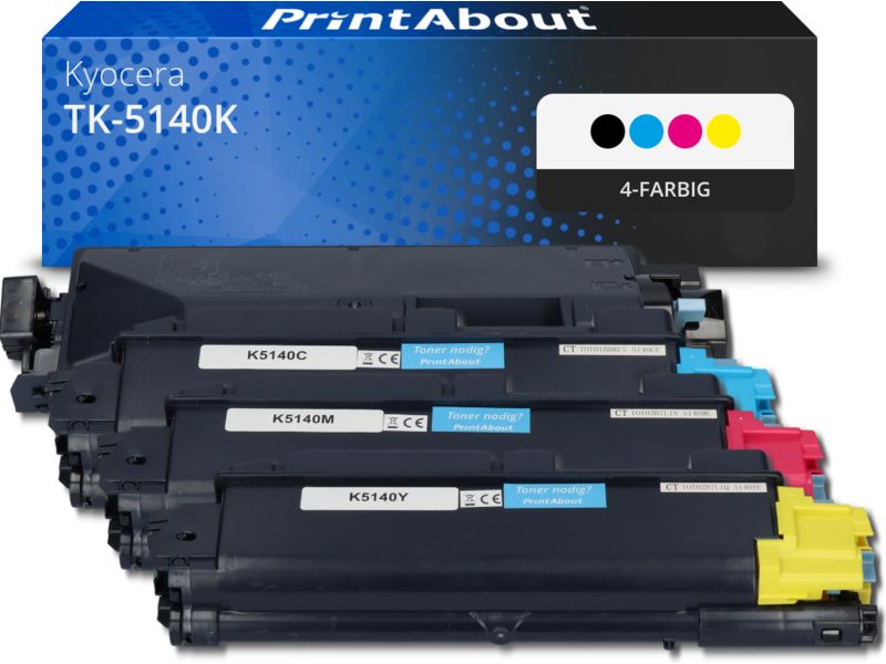 PrintAbout Toner TK-5140K 4-farbig Multipack für Kyocera