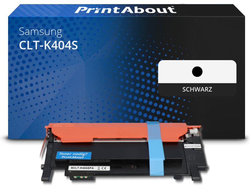 PrintAbout Toner CLT-K404S (SU100A) Schwarz für Samsung