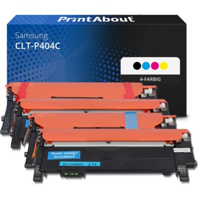 Toner kompatibel mit Samsung CLT-P404C (SU365A) - 4-farbig - Multipack