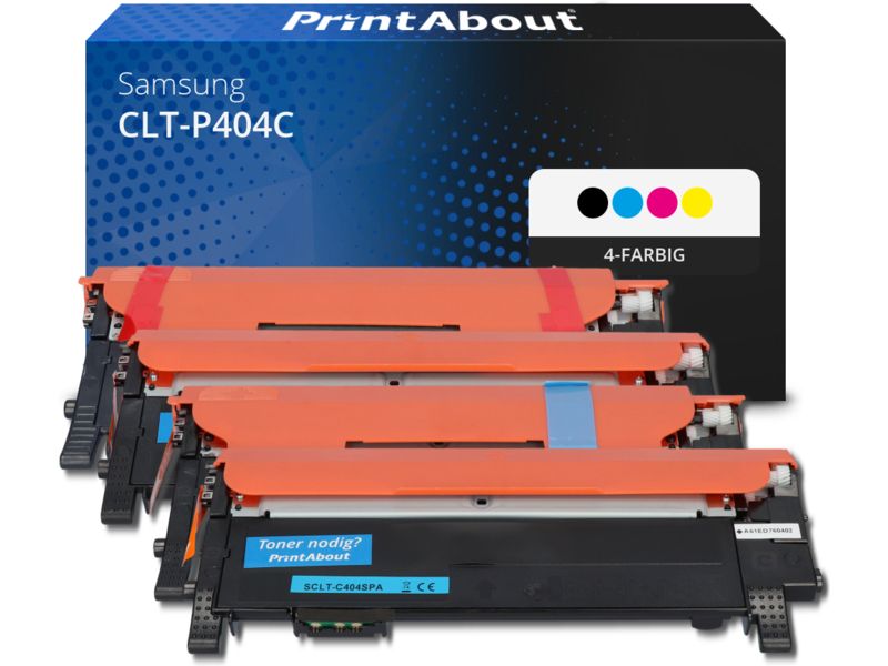 PrintAbout Toner CLT-P404C (SU365A) 4-farbig Multipack für Samsung