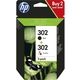 HP 302 (X4D37AE) - Schwarz + 3 Farben - Druckerpatrone - Multipack