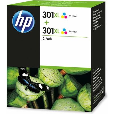 HP 301XL (D8J46AE) Druckerpatrone -  2x 3-farbig - Hoher Kapazität - Multipack