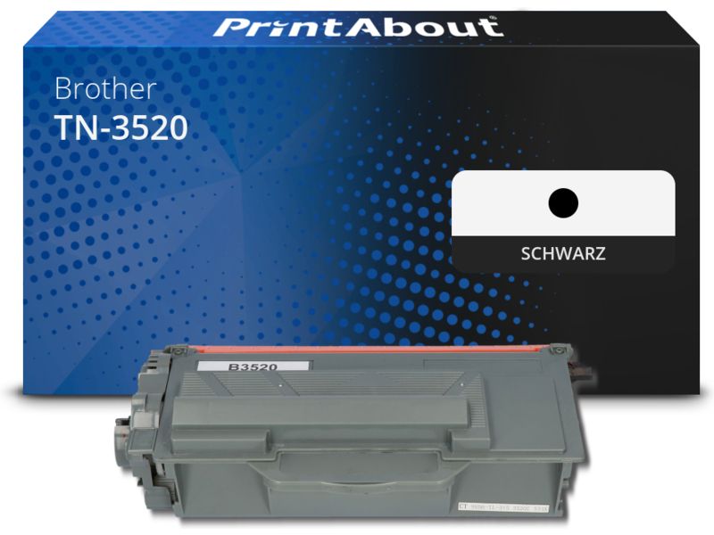 PrintAbout Toner TN-3520 Schwarz Extra hohe Kapazität für Brother