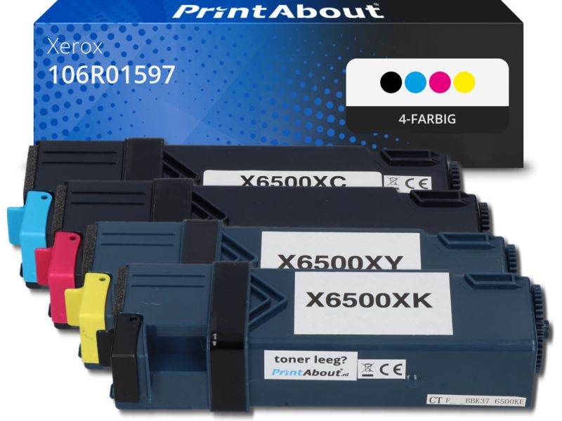 PrintAbout Toner 106R01597 4-farbig Multipack für Xerox