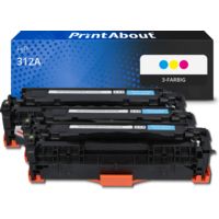 Toner kompatibel mit HP 312A (CF440AM) - 3-farbig - Multipack
