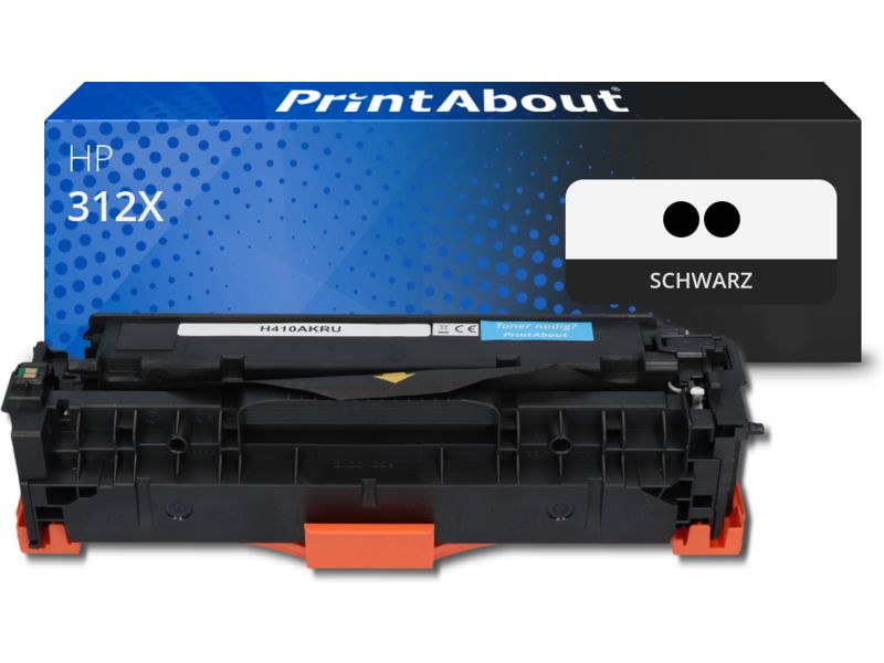 PrintAbout Toner 312X (CF380XD) Schwarz Multipack Hohe Kapazität für HP