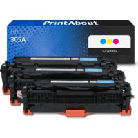 Toner kompatibel mit HP 305A (CF370AM) - 3-farbig - Multipack