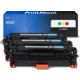 Toner kompatibel mit HP 304A (CF372AM) - 3-farbig - Multipack