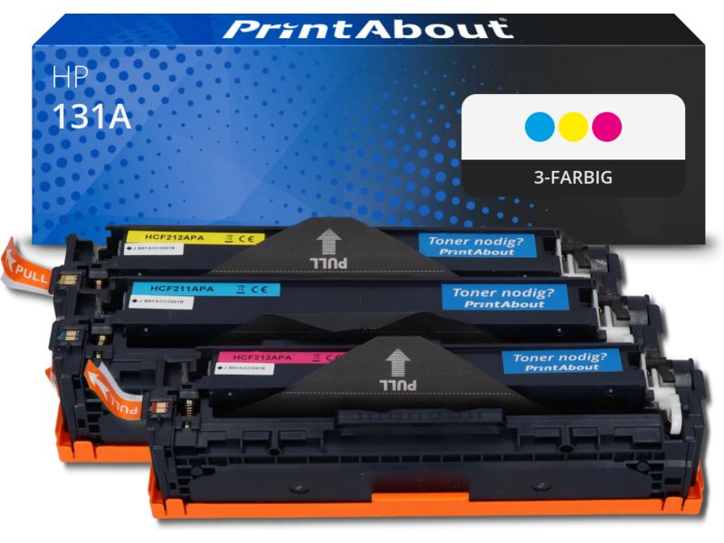 PrintAbout Toner 131A (U0SL1AM) 3-farbig Multipack für HP