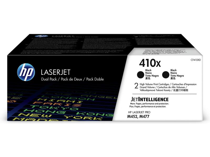 Druckerpatrone kompatibel mitHP 410X (CF410XD) Toner 2x Schwarz Hohe Kapazität - Multipack