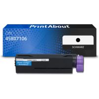 Toner kompatibel mit OKI 45807106 - Schwarz