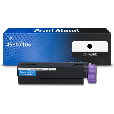 Toner kompatibel mit OKI 45807106 - Schwarz