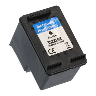 Druckerpatrone kompatibel mit HP 302XL (F6U68AE) - Schwarz - Hohe Kapazität
