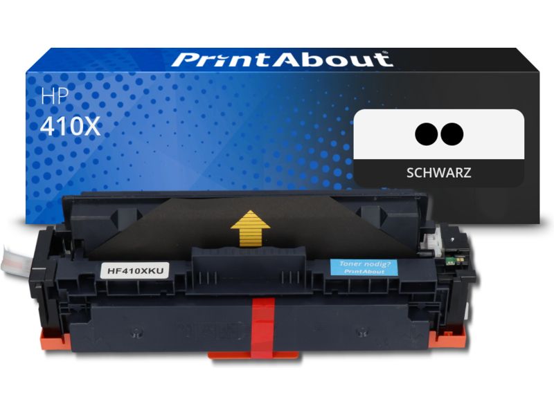 PrintAbout Toner 410X (CF410XD) Schwarz Multipack Hohe Kapazität für HP