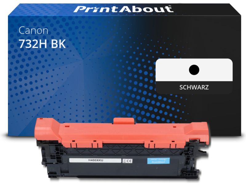 PrintAbout Toner 732H BK Schwarz Hohe Kapazität für Canon