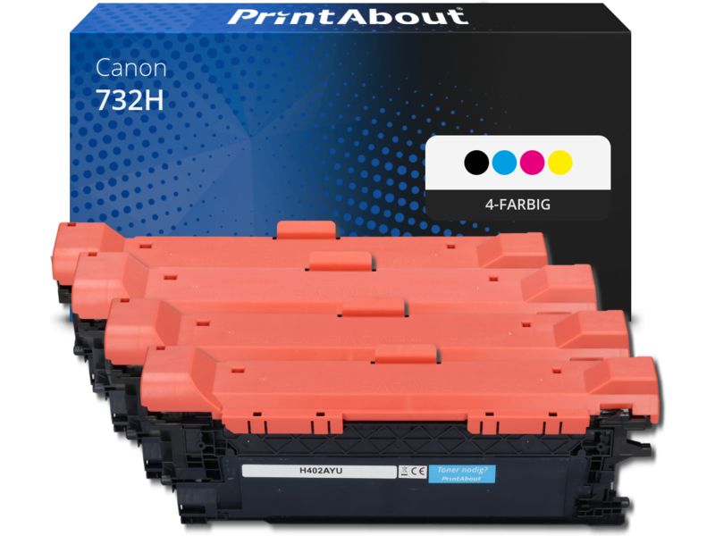 PrintAbout Toner 732H  4-farbig Multipack Hohe Kapazität für Canon