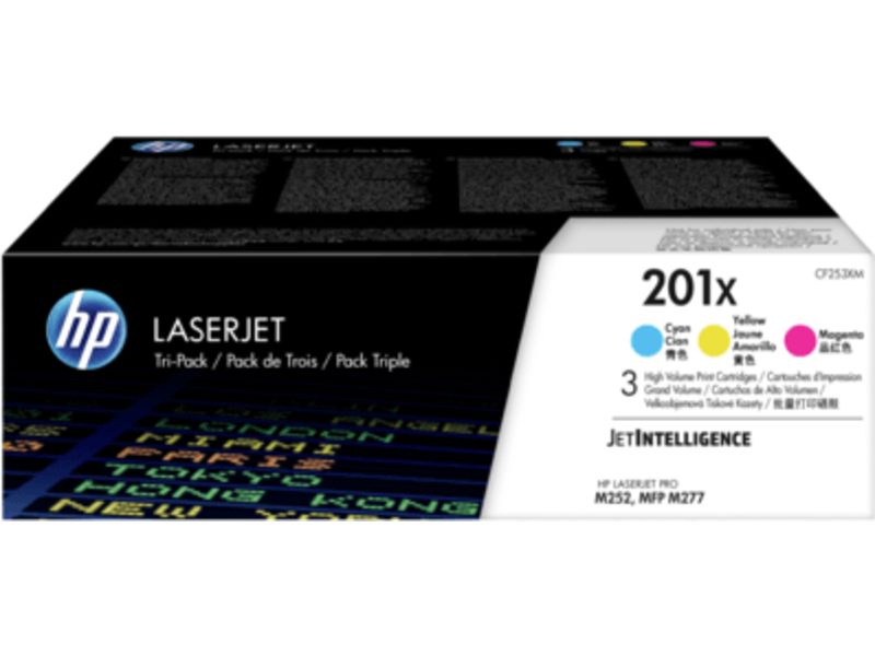 HP 201X (CF253XM) - 3-farbig - Toner - Hohe Kapazität - Multipack