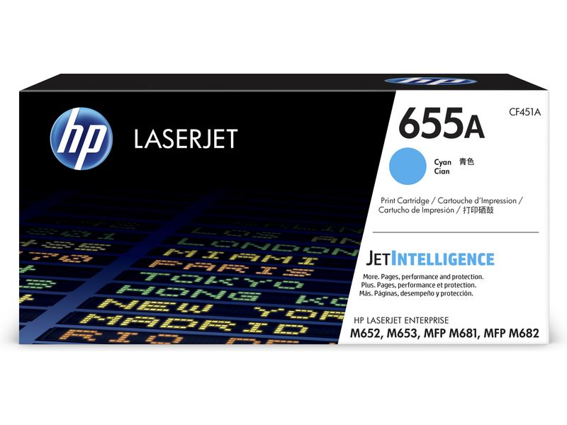 HP 655A (CF451A) - Cyan - Toner