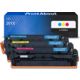 Toner kompatibel mit HP 201X (CF253XM) - 3-farbig - Hohe Kapazität - Multipack