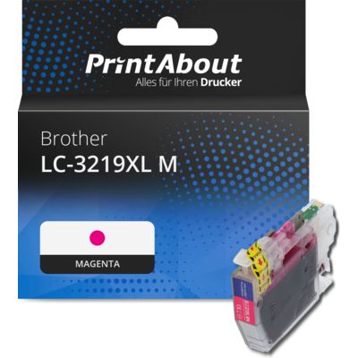 Druckerpatrone kompatibel mit Brother LC-3219XL M - Magenta - Hohe Kapazität