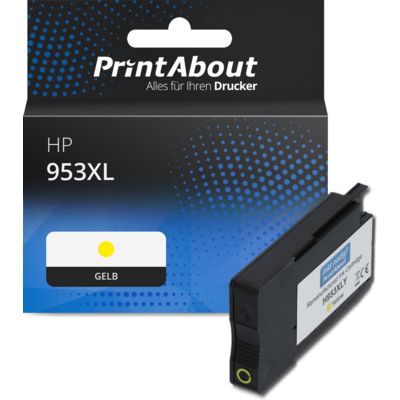 Druckerpatrone kompatibel mit HP 953XL (F6U18AE) - Gelb - Hohe Kapazität