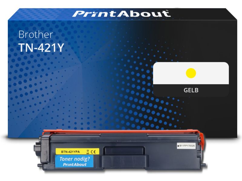 PrintAbout Toner TN-421Y Gelb für Brother