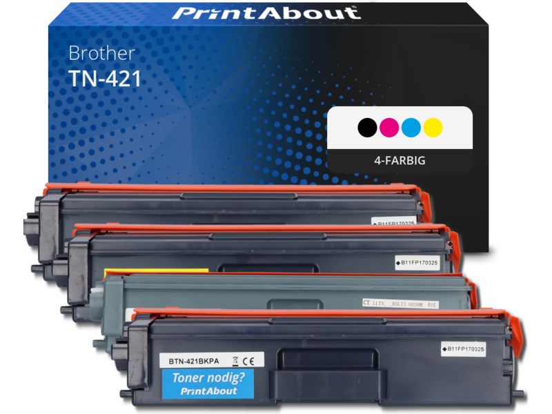 PrintAbout Toner TN-421 4-farbig Multipack für Brother