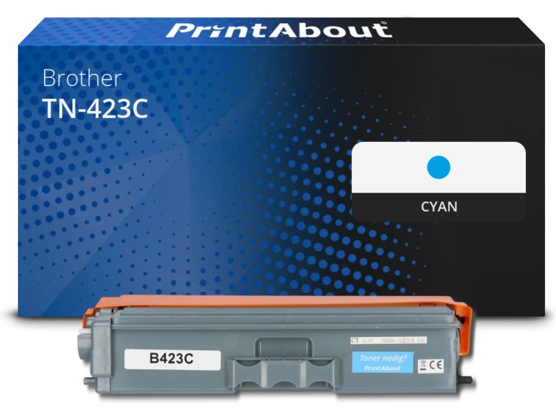 PrintAbout Toner TN-423C Cyan Hohe Kapazität für Brother