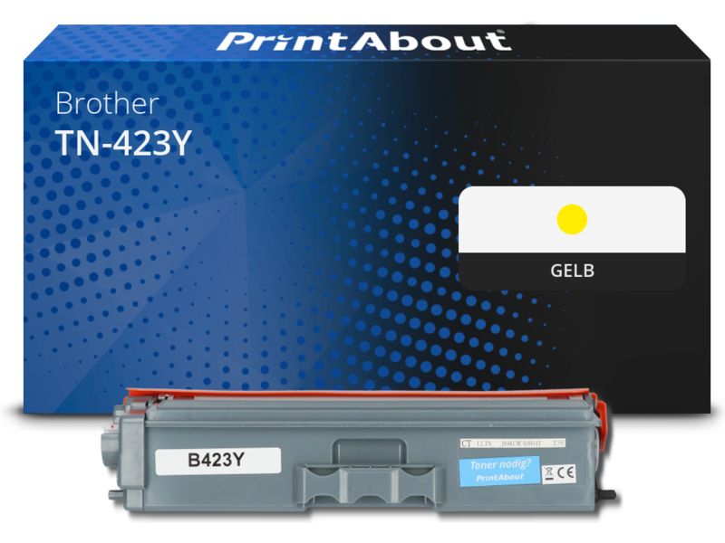 PrintAbout Toner TN-423Y Gelb Hohe Kapazität für Brother