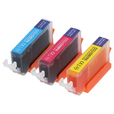 Druckerpatrone kompatibel mit Canon CLI-526C/M/Y - 3-farbig - Multipack