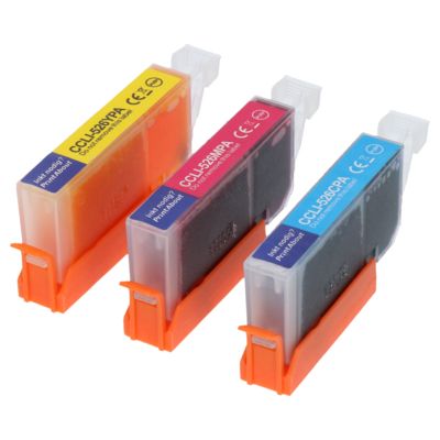 Druckerpatrone kompatibel mit Canon CLI-526C/M/Y - 3-farbig - Multipack