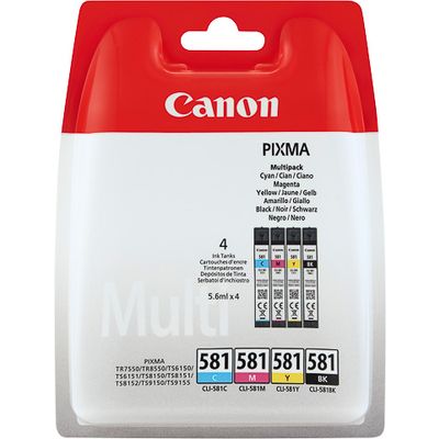 Canon CLI-581 C/M/Y/BK - 4-farbig - Druckerpatrone - Multipack