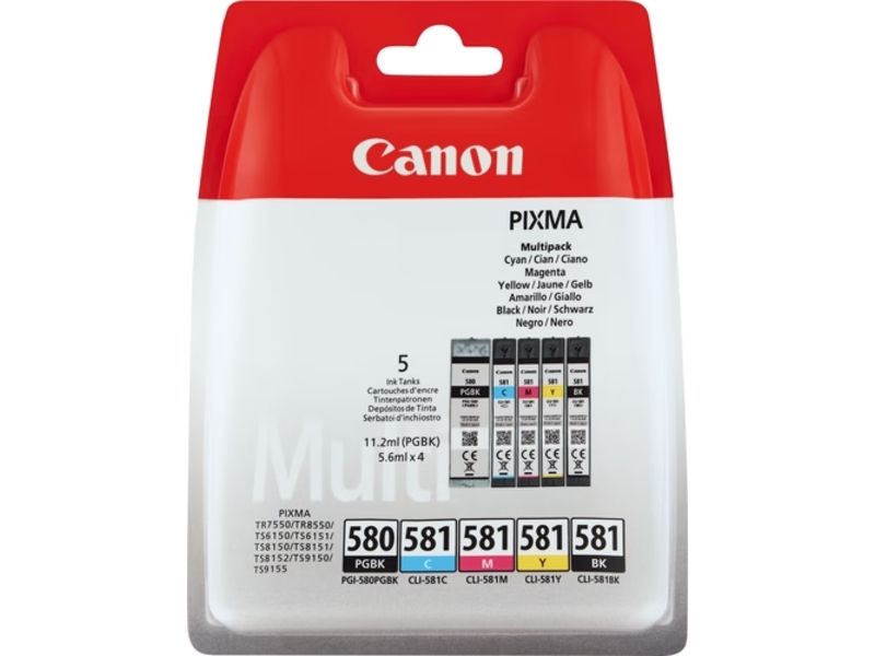 Canon PGI-580/CLI-581 BK/CMYK - 5-farbig - Druckerpatrone - Multipack