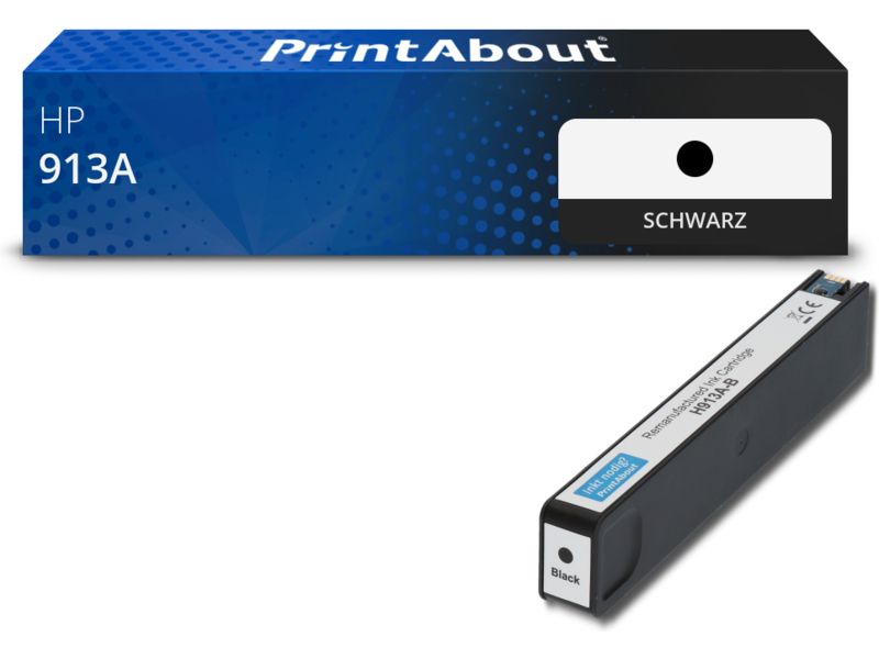 PrintAbout Druckerpatrone 913A (L0R95AE) Schwarz für HP